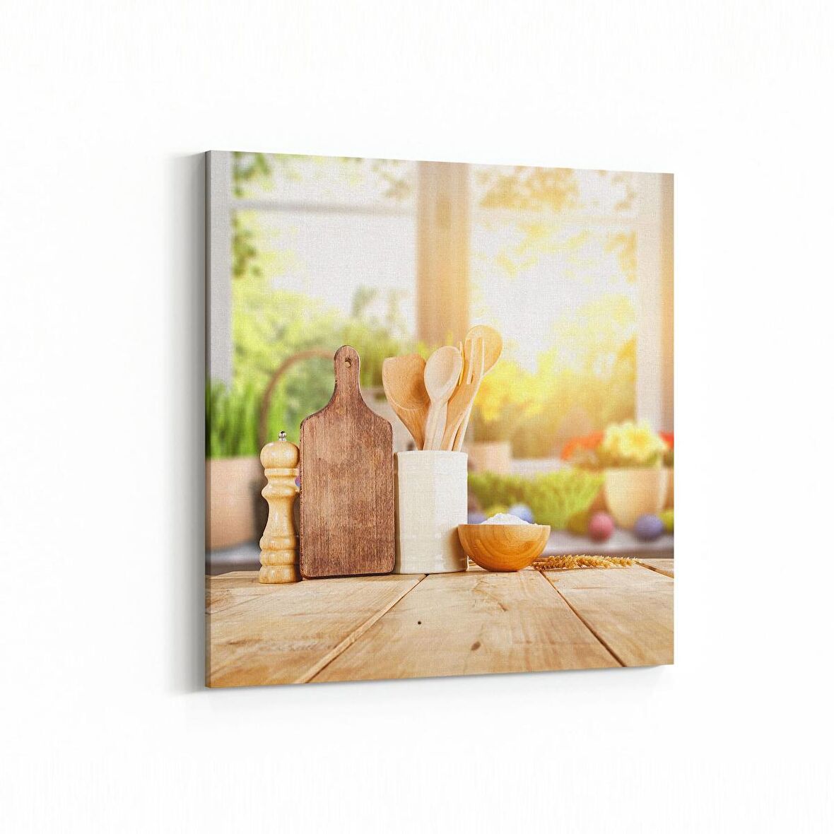 Olla 17872K Yapı Görseli Kare Kanvas Tablo (Ölçü: 60X60)