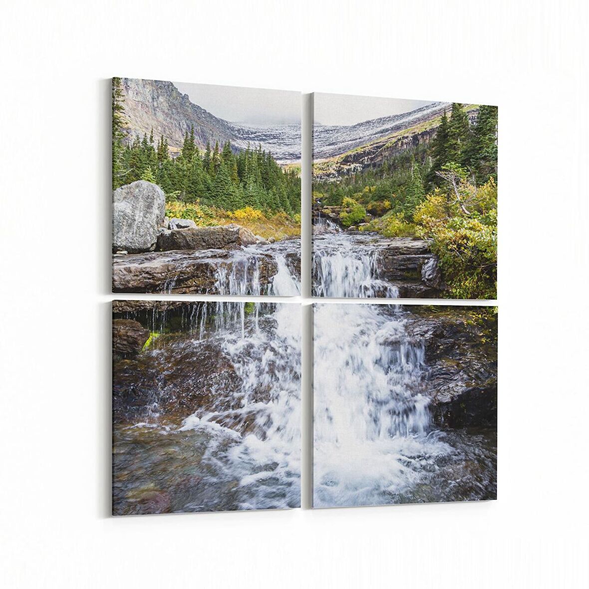 Olla 14205K4 Doğa / Manzara Görseli Kare 4'lü Kanvas Tablo (Ölçü: 145X145)