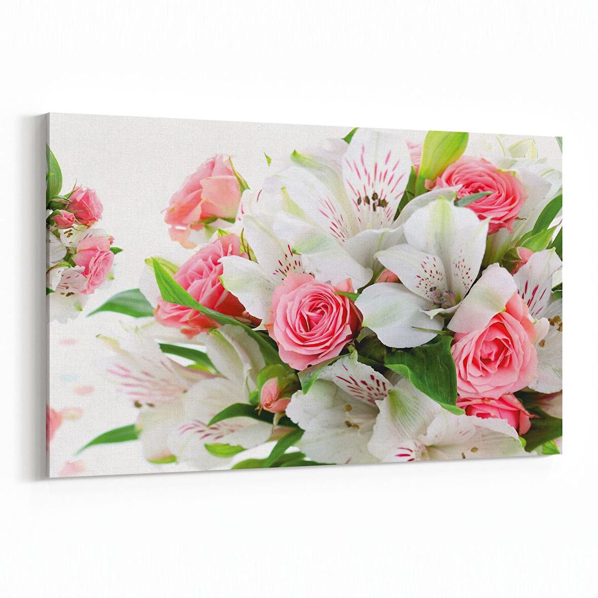 Olla 11566Y Çiçek Görseli Yatay Kanvas Tablo (Ölçü: 45X30)