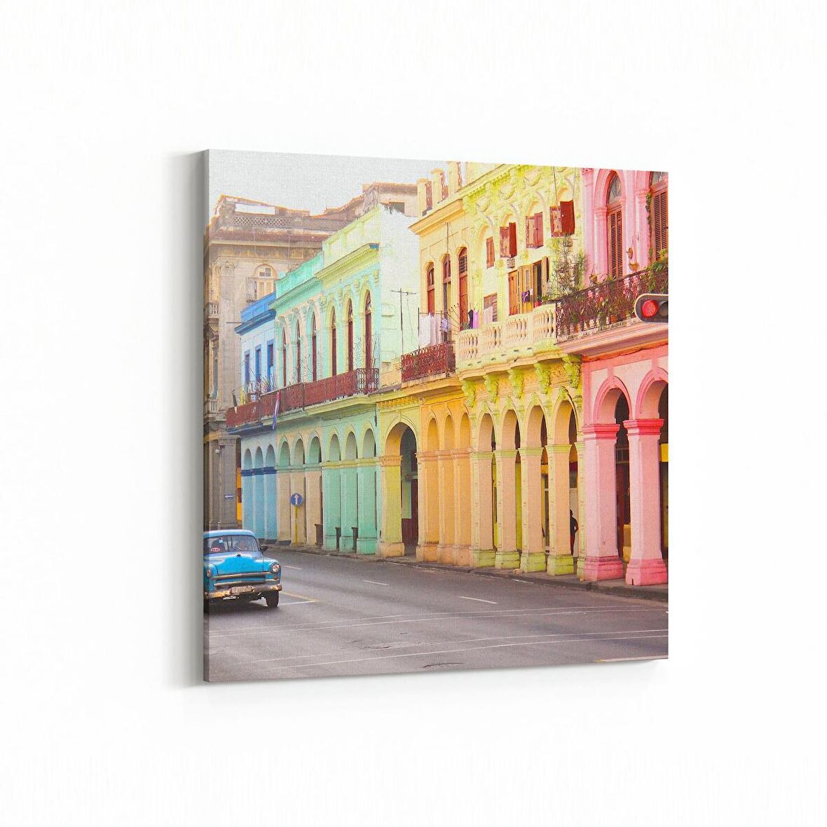 Olla 18716K4 Yapı Görseli Kare 4'lü Kanvas Tablo (Ölçü: 145X145)