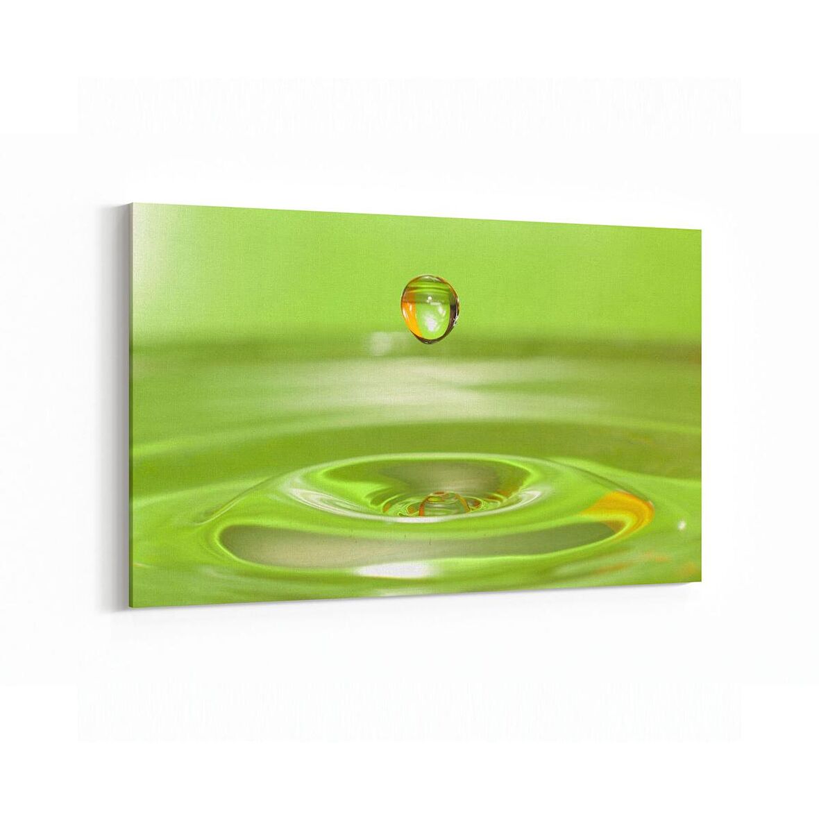 Olla 17309Y Su / Damla Görseli Yatay Kanvas Tablo (Ölçü: 90X60)