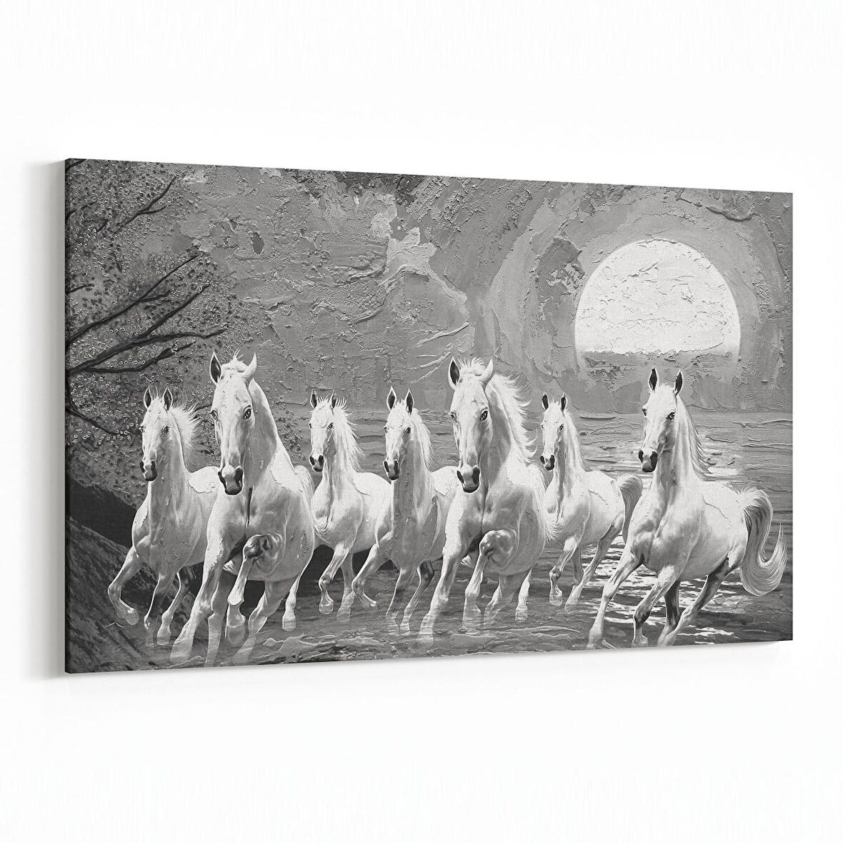 Olla 12523Y Hayvanlar Alemi Görseli Yatay Kanvas Tablo (Ölçü: 90X60)