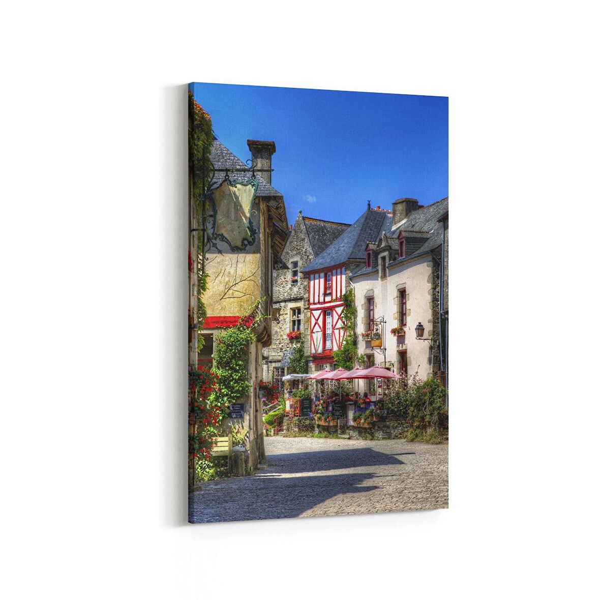 Olla 18408D Yapı Görseli Dikey Kanvas Tablo (Ölçü: 60X90)