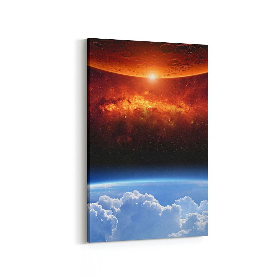 Olla 17609D Uzay Görseli Dikey Kanvas Tablo (Ölçü: 100X150)