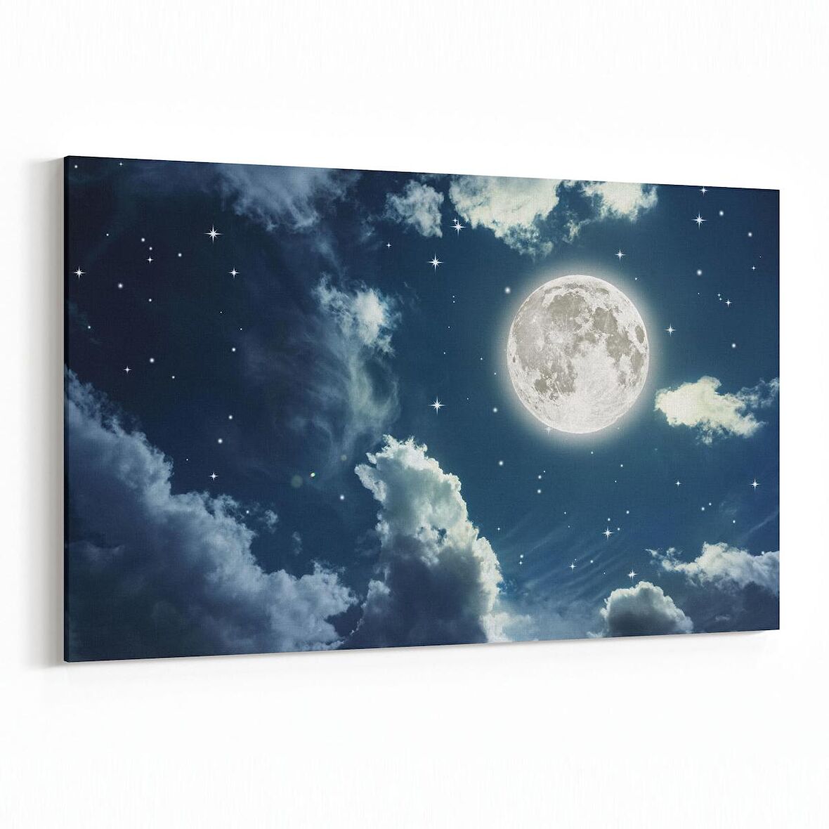 Olla 14720Y Gece Gökyüzü Görseli Yatay Kanvas Tablo (Ölçü: 90X60)