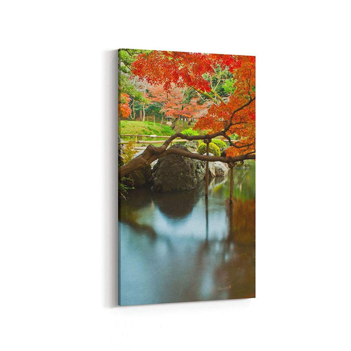Olla 13343DD Doğa / Manzara Görseli Dikey Dar Kanvas Tablo (Ölçü: 40X80)