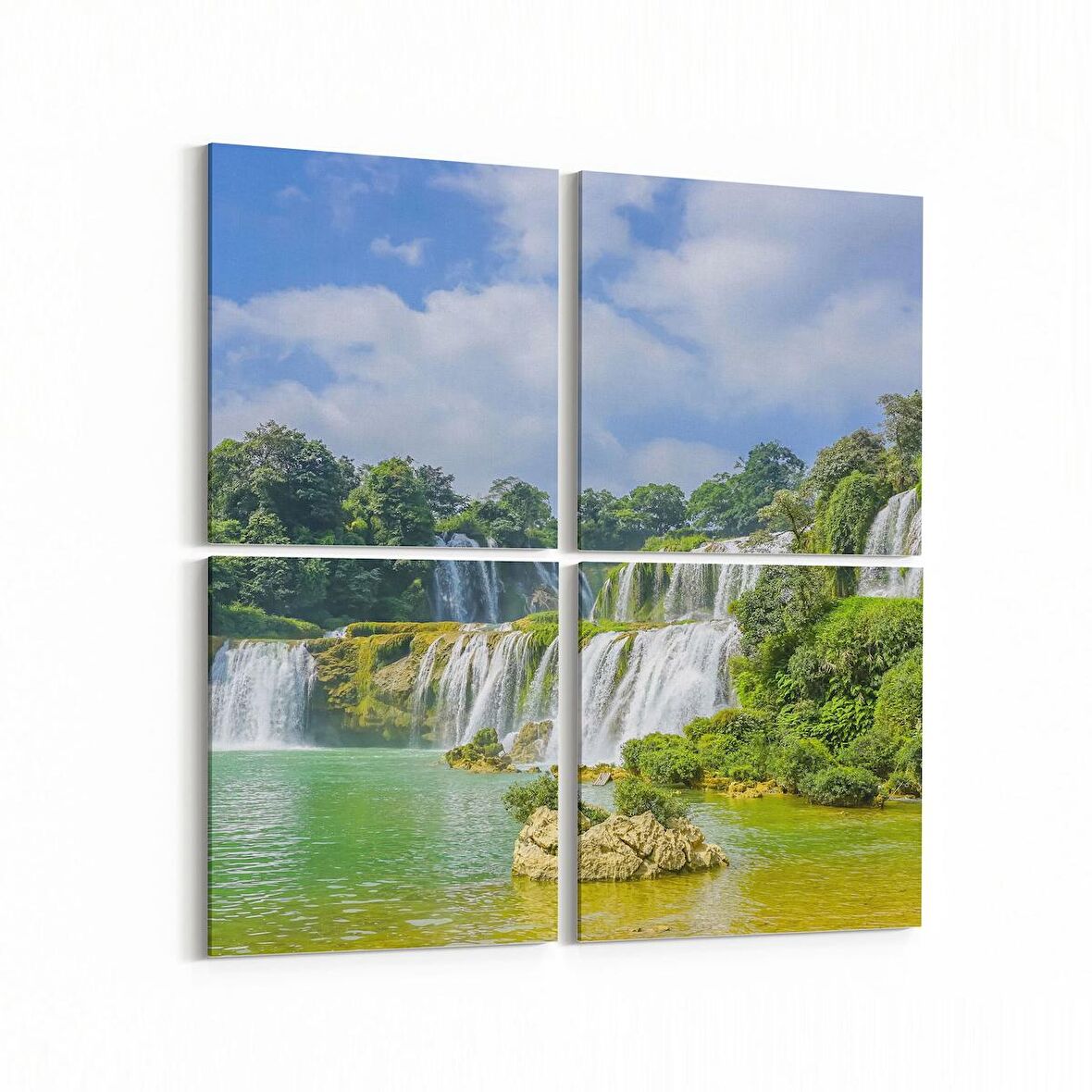 Olla 14267K4 Doğa / Manzara Görseli Kare 4'lü Kanvas Tablo (Ölçü: 105X105)