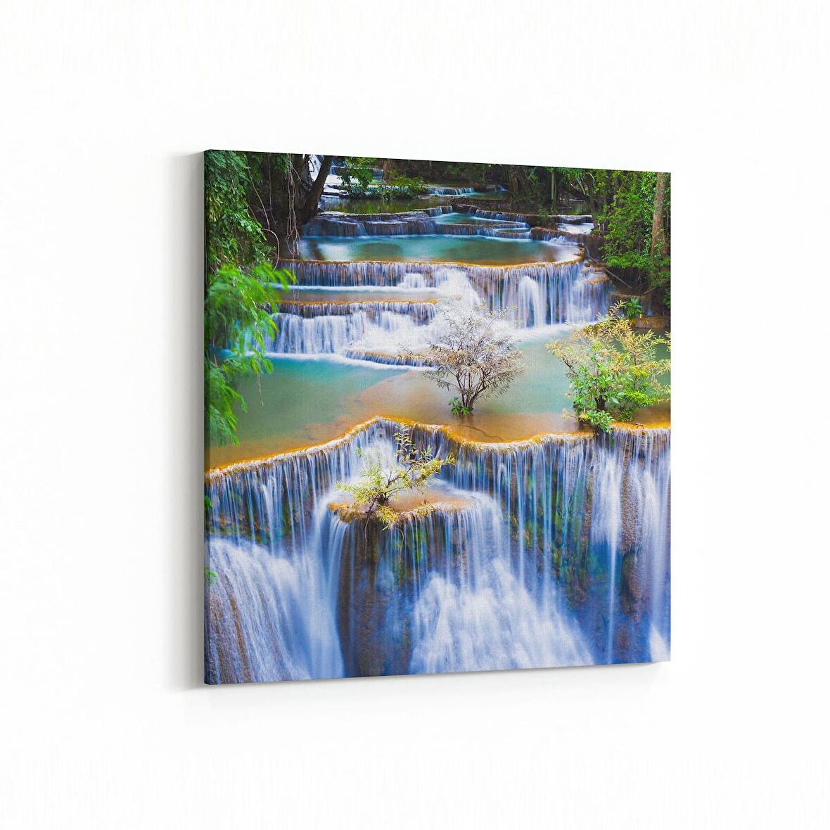 Olla 14202K Doğa / Manzara Görseli Kare Kanvas Tablo (Ölçü: 100X100)