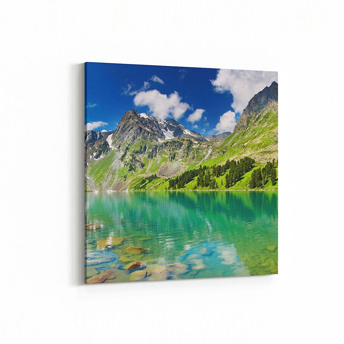 Olla 13804K Doğa / Manzara Görseli Kare Kanvas Tablo (Ölçü: 25X25)