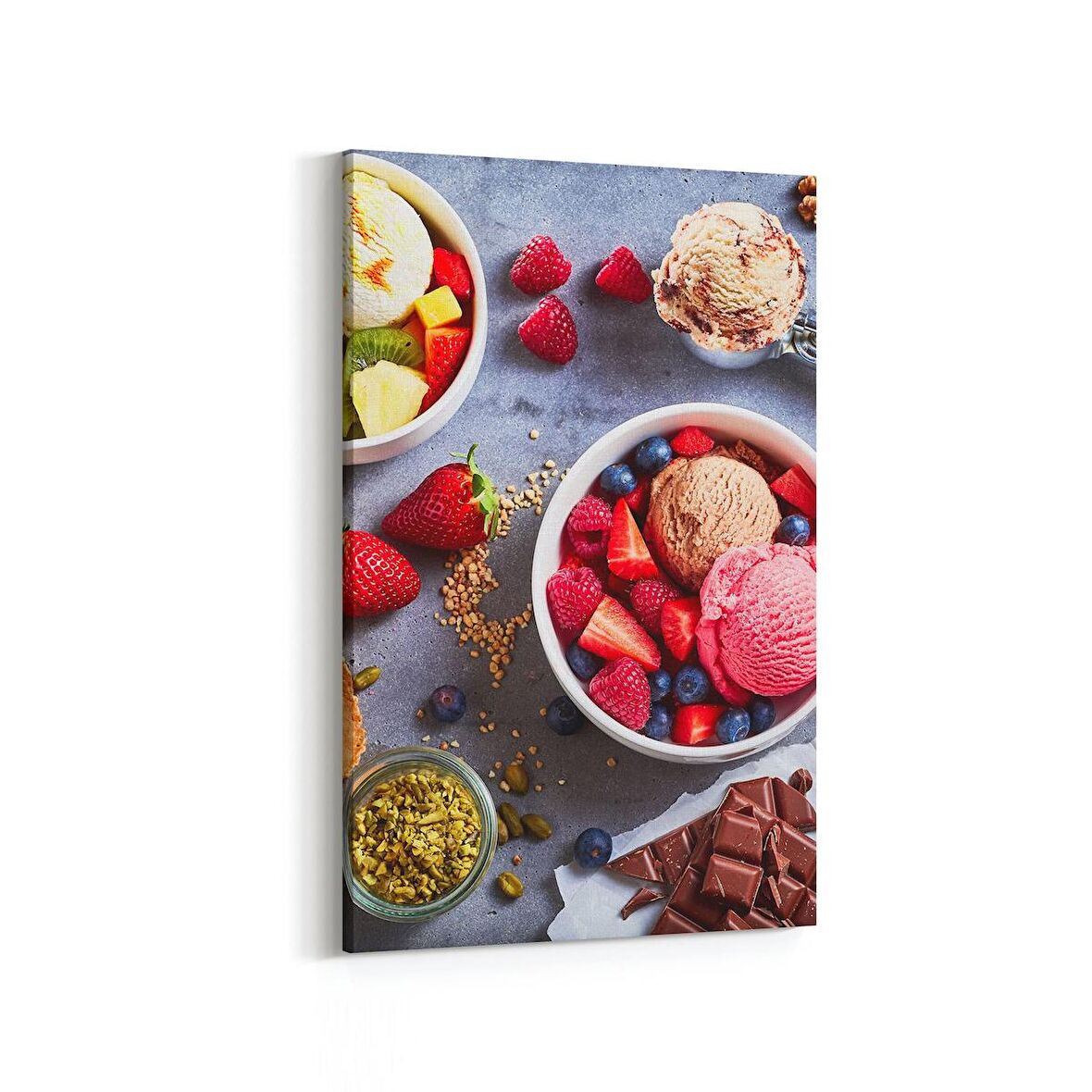 Olla 14978D Gıda Görseli Dikey Kanvas Tablo (Ölçü: 100X150)