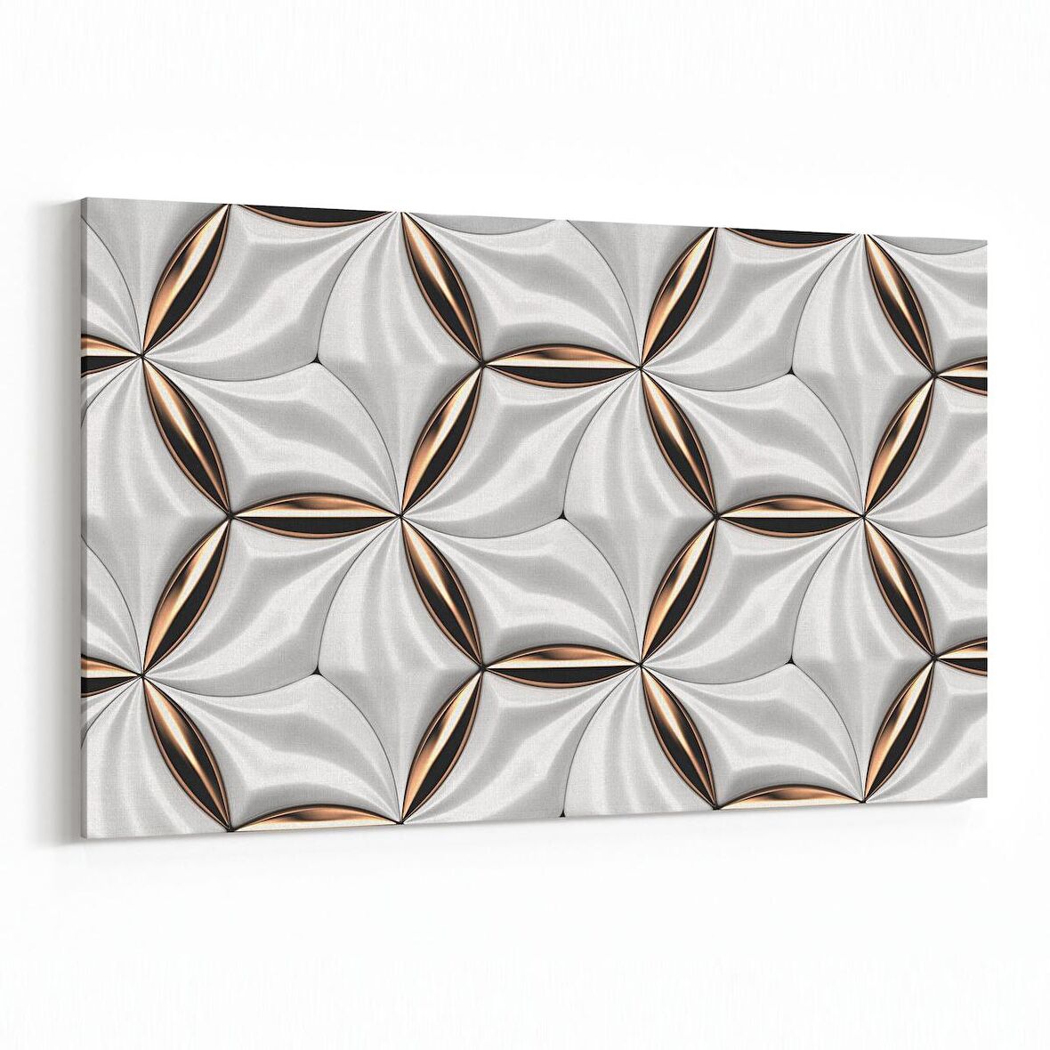 Olla 14959Y Geometrik Desen Görseli Yatay Kanvas Tablo (Ölçü: 150X100)