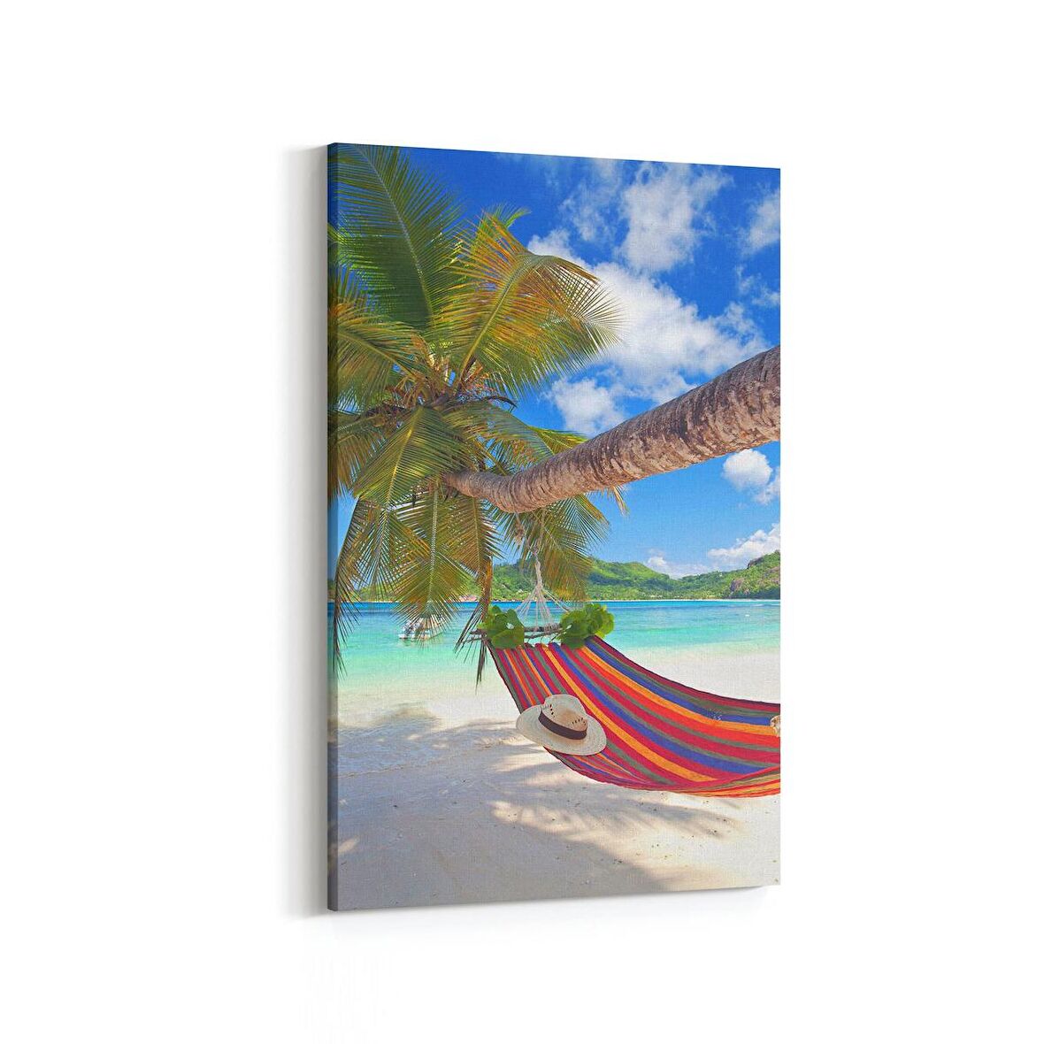 Olla 16500D Kumsal / Sahil Görseli Dikey Kanvas Tablo (Ölçü: 60X90)