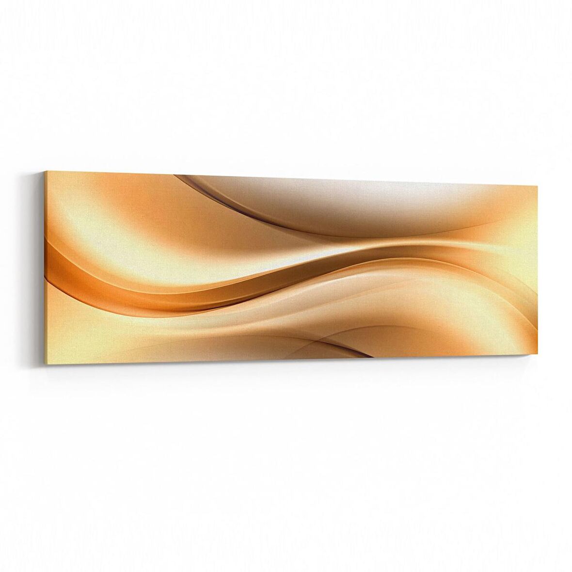 Olla 10191YI Abstract Görsel Yatay İnce Kanvas Tablo (Ölçü: 90X30)