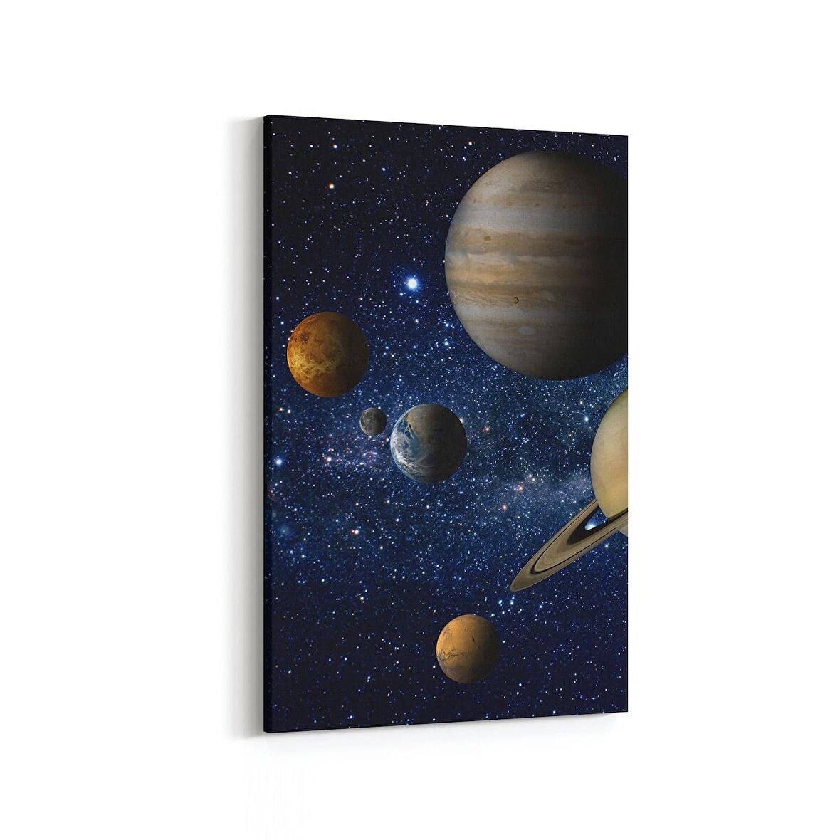 Olla 17629D Uzay Görseli Dikey Kanvas Tablo (Ölçü: 20X30)