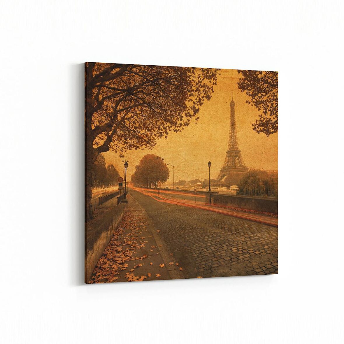 Olla 18026K Yapı Görseli Kare Kanvas Tablo (Ölçü: 25X25)