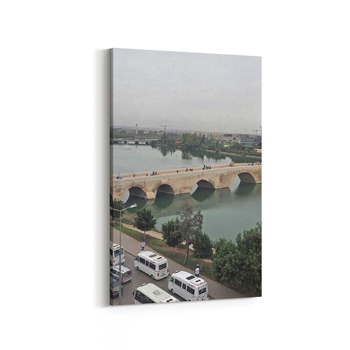 Olla 18822D Yapı Görseli Dikey Kanvas Tablo (Ölçü: 60X90)