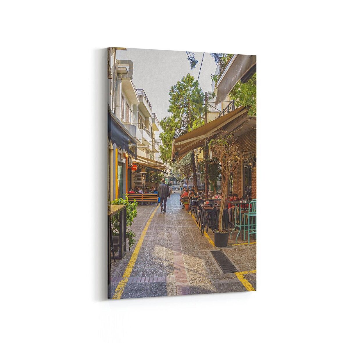 Olla 18775D Yapı Görseli Dikey Kanvas Tablo (Ölçü: 40X60)