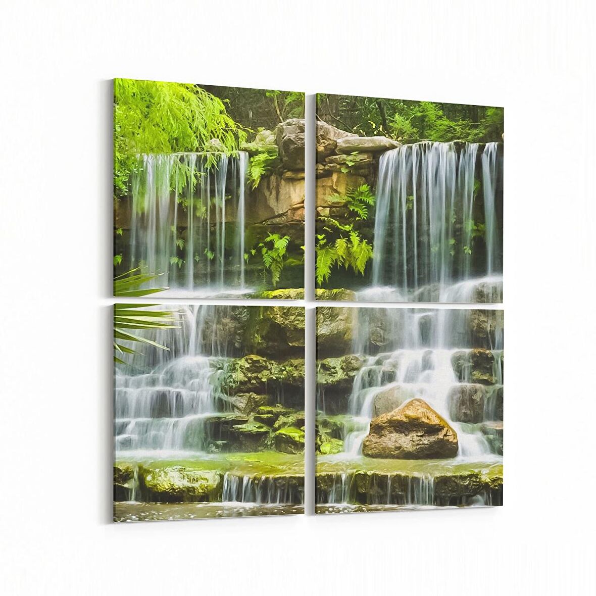 Olla 14368K4 Doğa / Manzara Görseli Kare 4'lü Kanvas Tablo (Ölçü: 145X145)