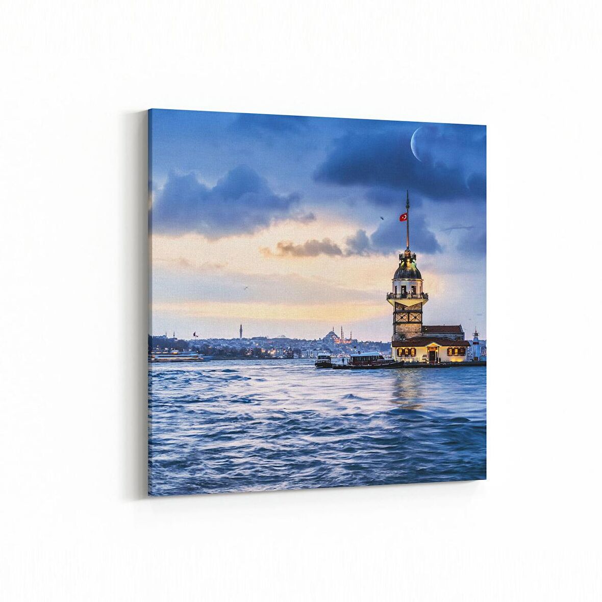 Olla 18130K4 Yapı Görseli Kare 4'lü Kanvas Tablo (Ölçü: 145X145)