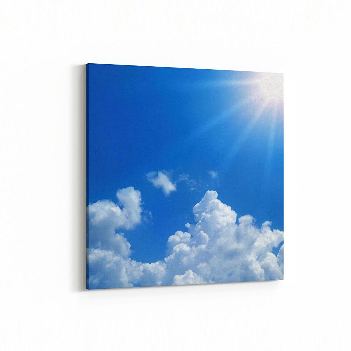 Olla 15449K Gökyüzü Bulut Görseli  Kare Kanvas Tablo (Ölçü: 25X25)