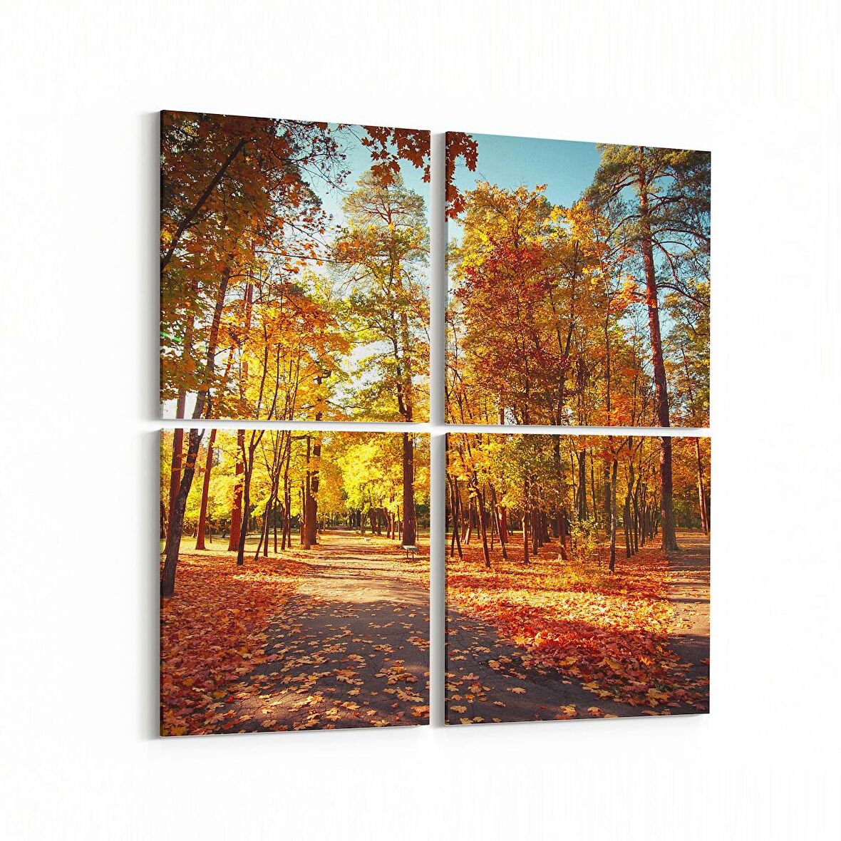 Olla 13740K4 Doğa / Manzara Görseli Kare 4'lü Kanvas Tablo (Ölçü: 145X145)