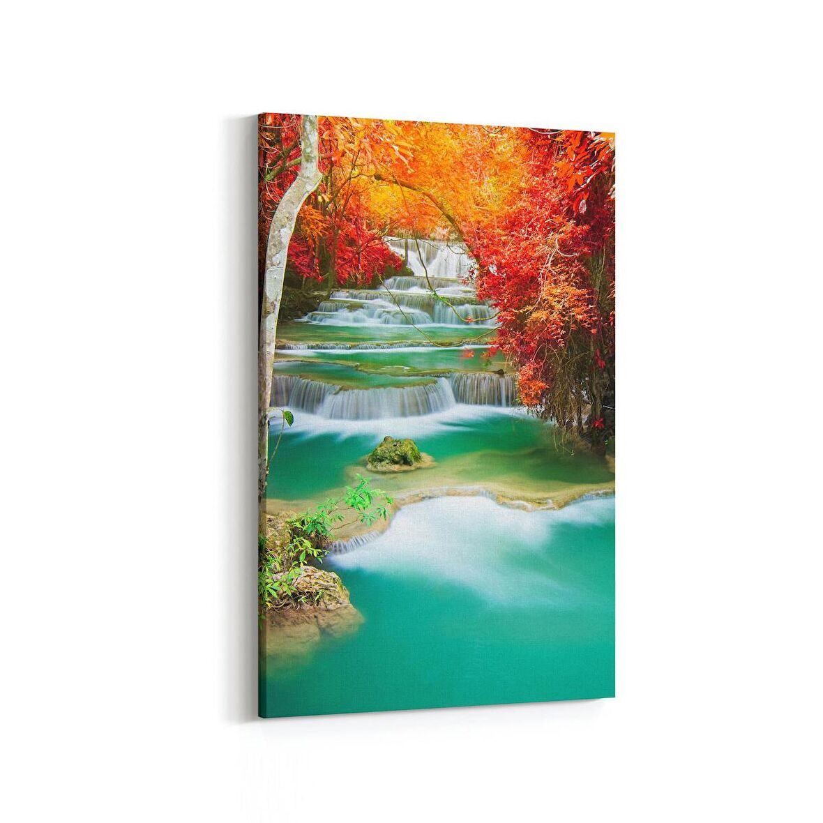 Olla 13808D Doğa / Manzara Görseli Dikey Kanvas Tablo (Ölçü: 60X90)