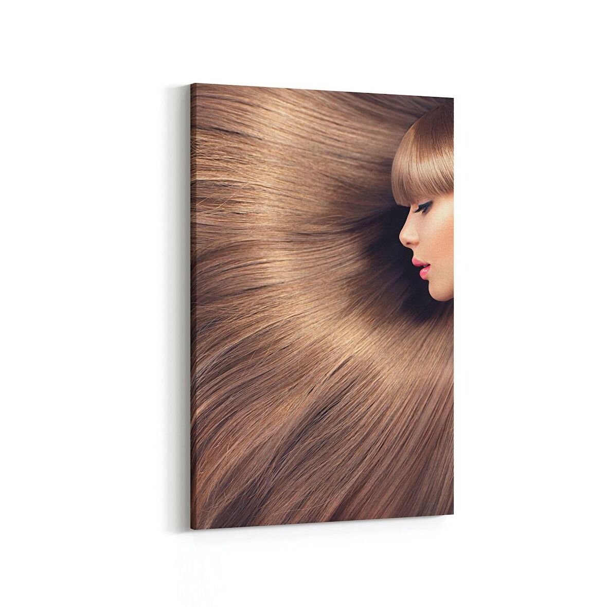 Olla 16318D Kuaför / Berber Görseli Dikey Kanvas Tablo (Ölçü: 60X90)
