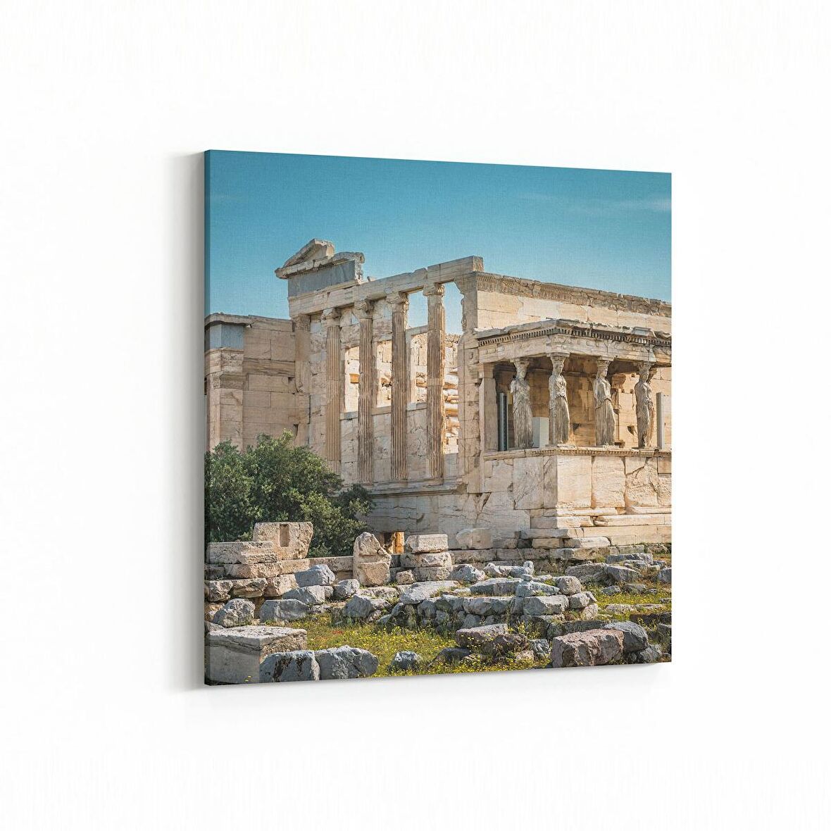 Olla 18035K Yapı Görseli Kare Kanvas Tablo (Ölçü: 40X40)