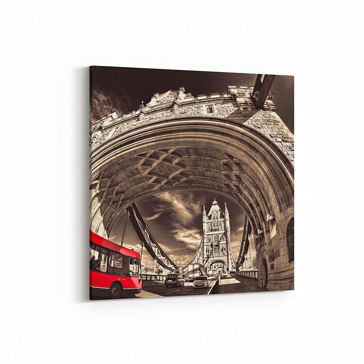 Olla 18449K Yapı Görseli Kare Kanvas Tablo (Ölçü: 30X30)