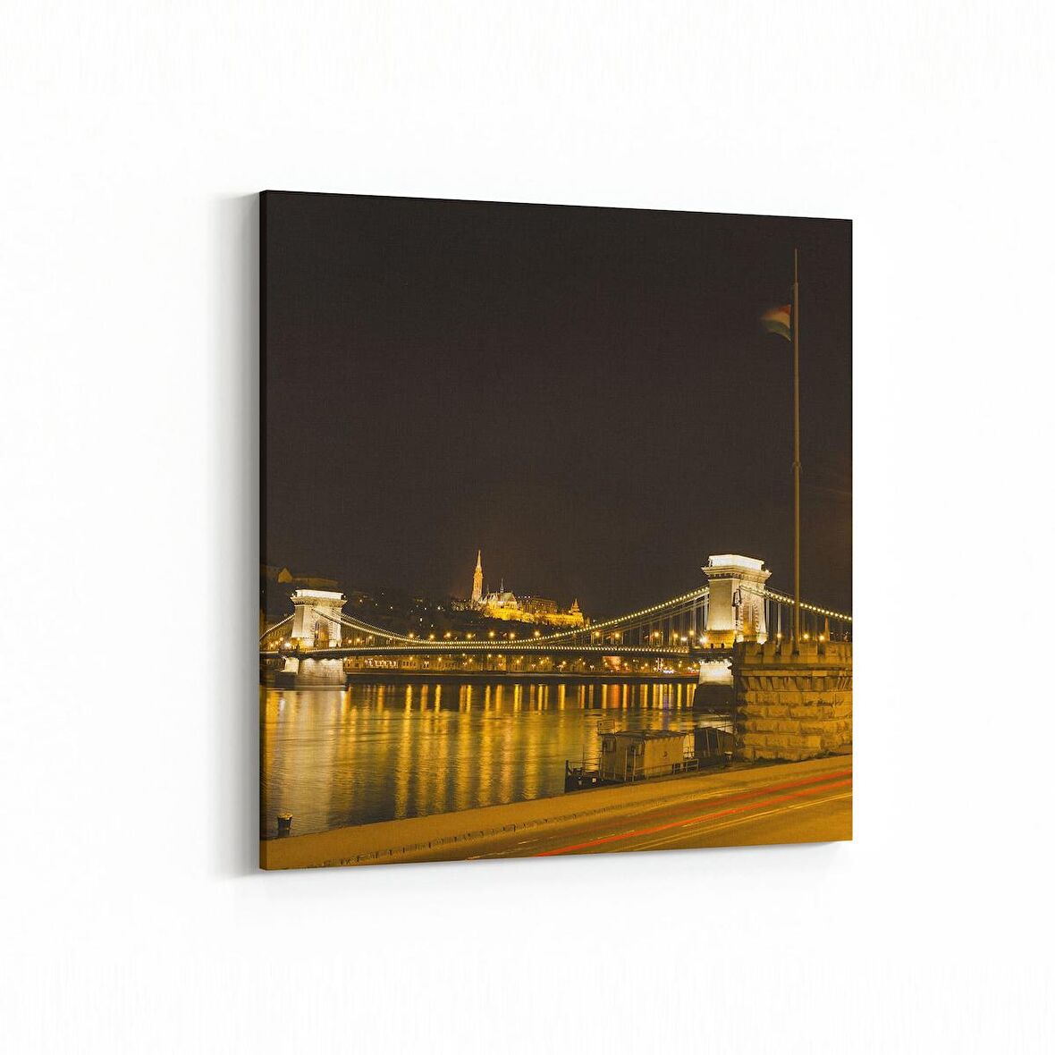 Olla 18557K Yapı Görseli Kare Kanvas Tablo (Ölçü: 30X30)