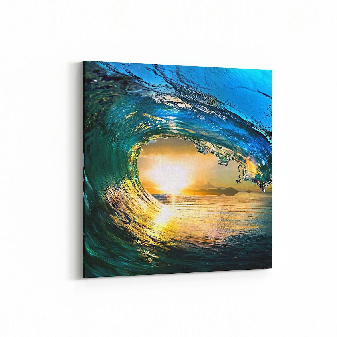 Olla 12868K Deniz / Okyanus Görseli Kare Kanvas Tablo (Ölçü: 25X25)