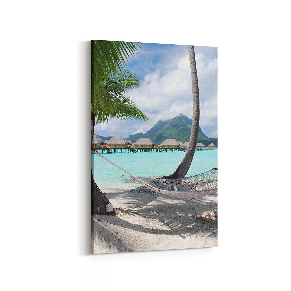 Olla 16632D Kumsal / Sahil Görseli Dikey Kanvas Tablo (Ölçü: 100X150)