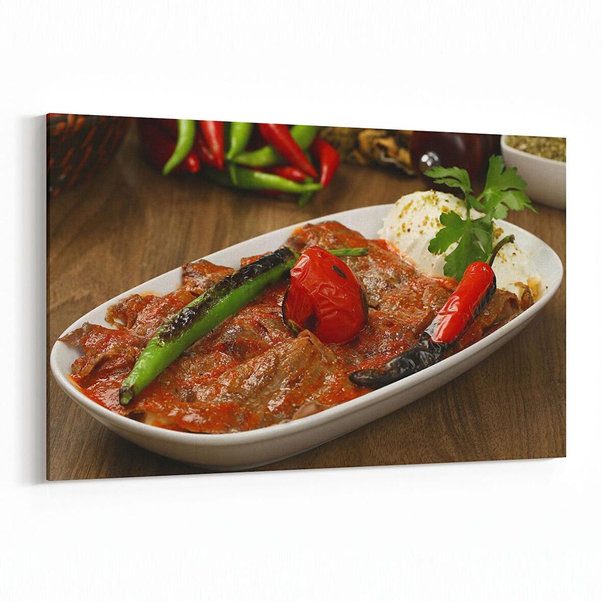 Olla 15058Y Gıda Görseli Yatay Kanvas Tablo (Ölçü: 70X50)