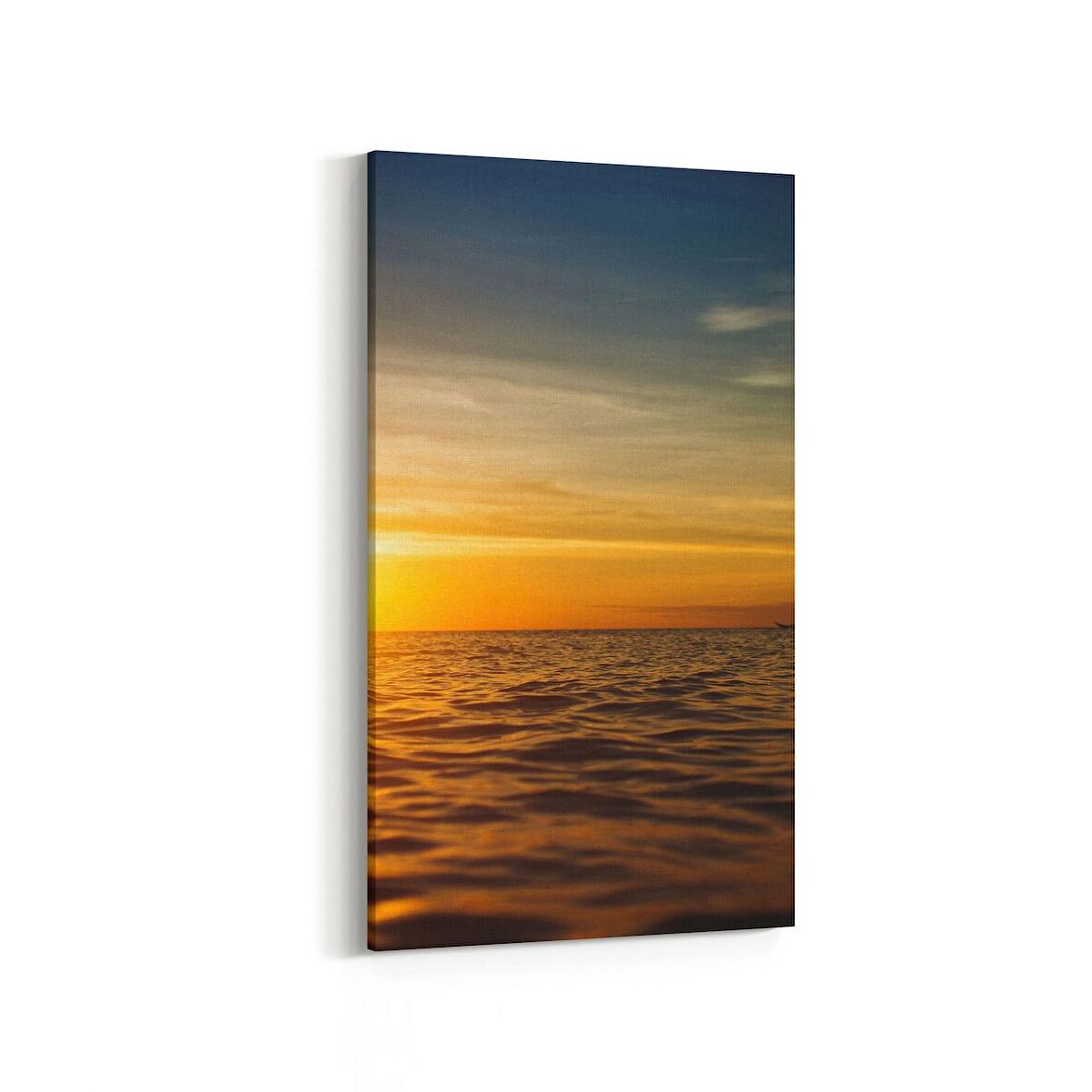 Olla 15945DD Günbatımı Görseli Dikey Dar Kanvas Tablo (Ölçü: 40X80)