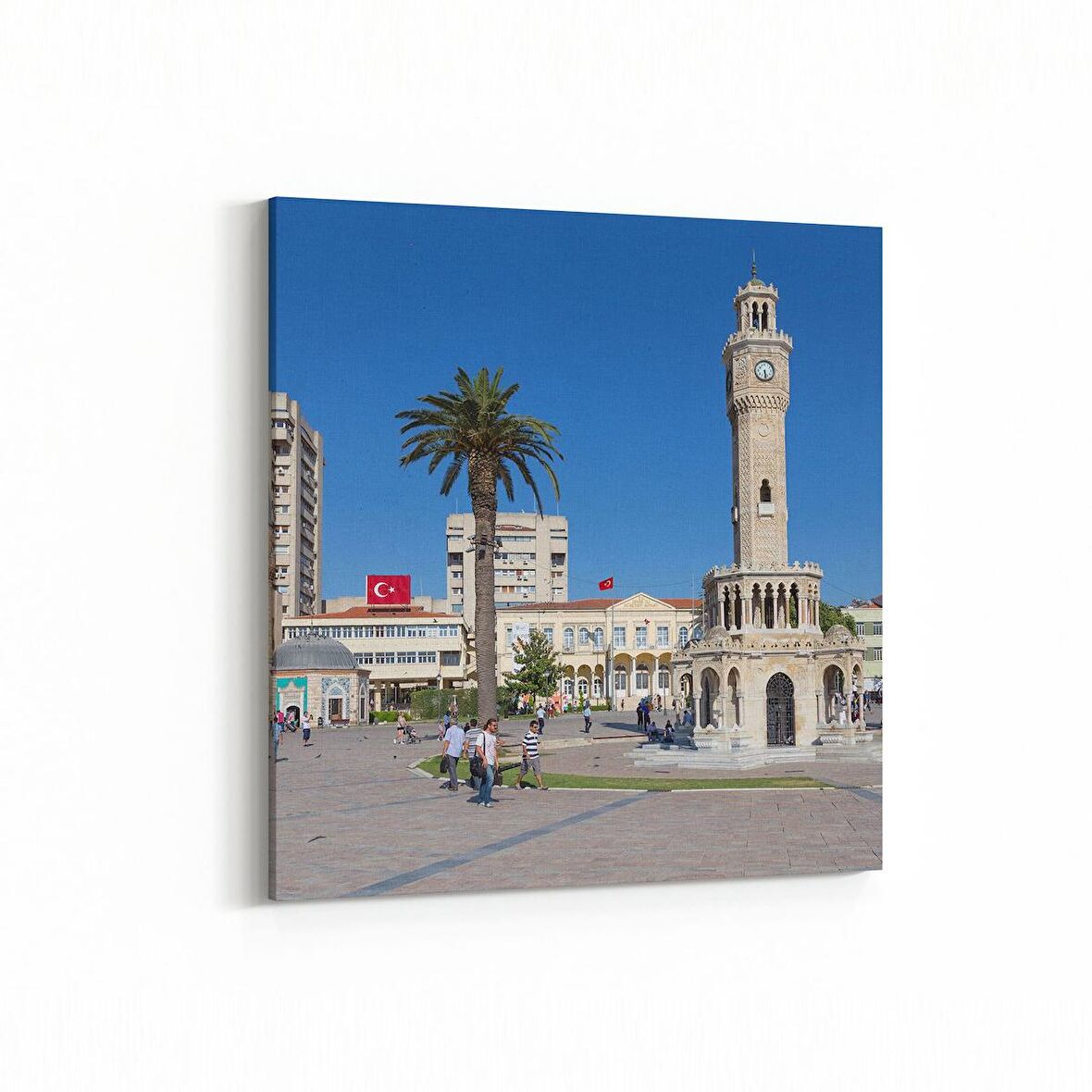 Olla 18183K4 Yapı Görseli Kare 4'lü Kanvas Tablo (Ölçü: 125X125)