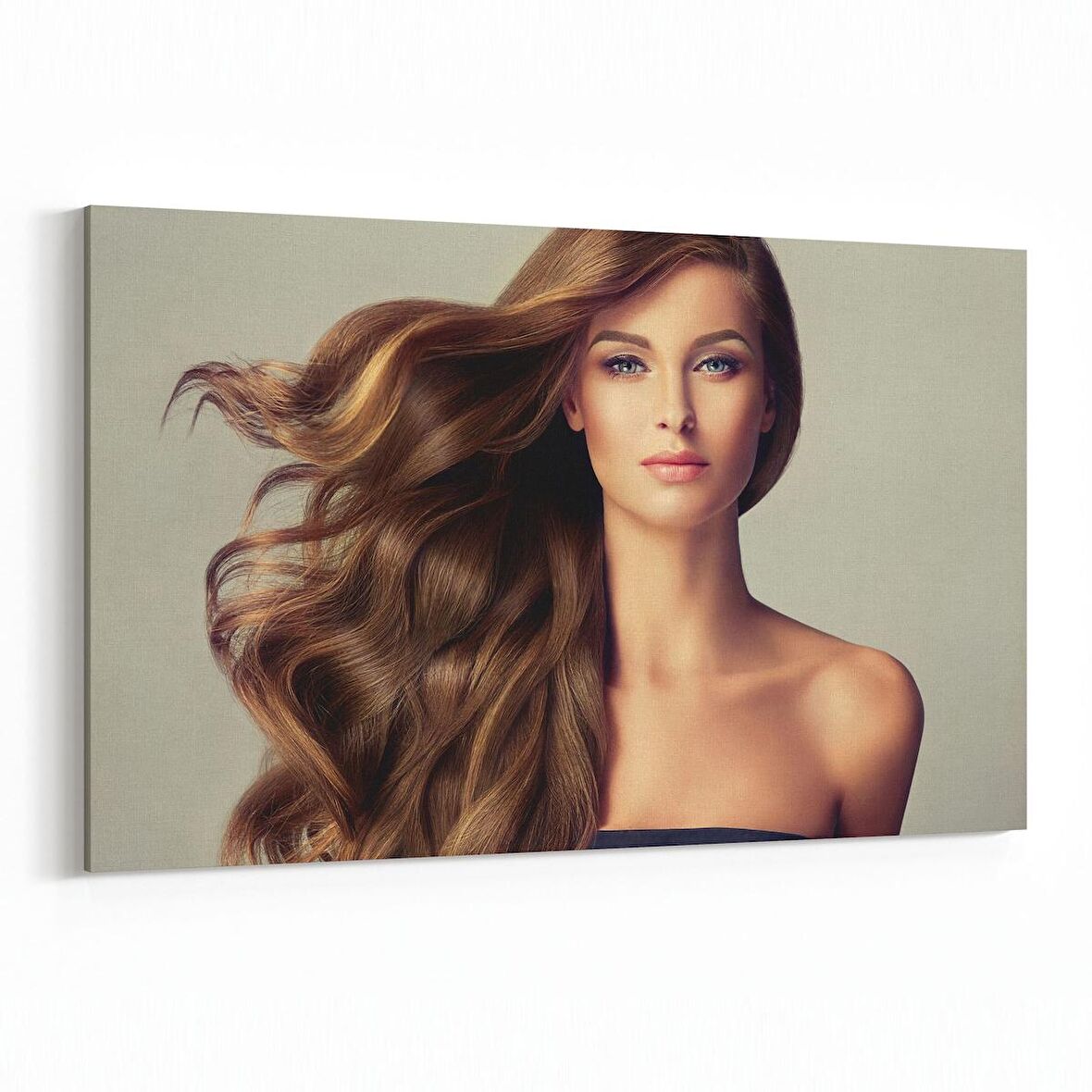 Olla 16930Y Model / Manken Görseli Yatay Kanvas Tablo (Ölçü: 90X60)