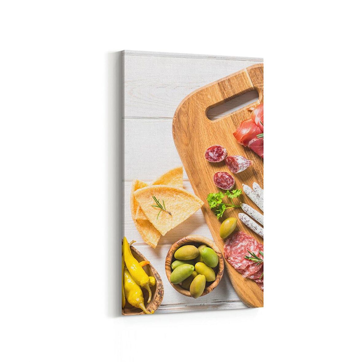 Olla 14999DD Gıda Görseli Dikey Dar Kanvas Tablo (Ölçü: 30X60)
