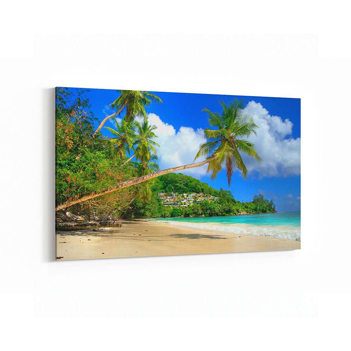 Olla 16613Y Kumsal / Sahil Görseli Yatay Kanvas Tablo (Ölçü: 90X60)