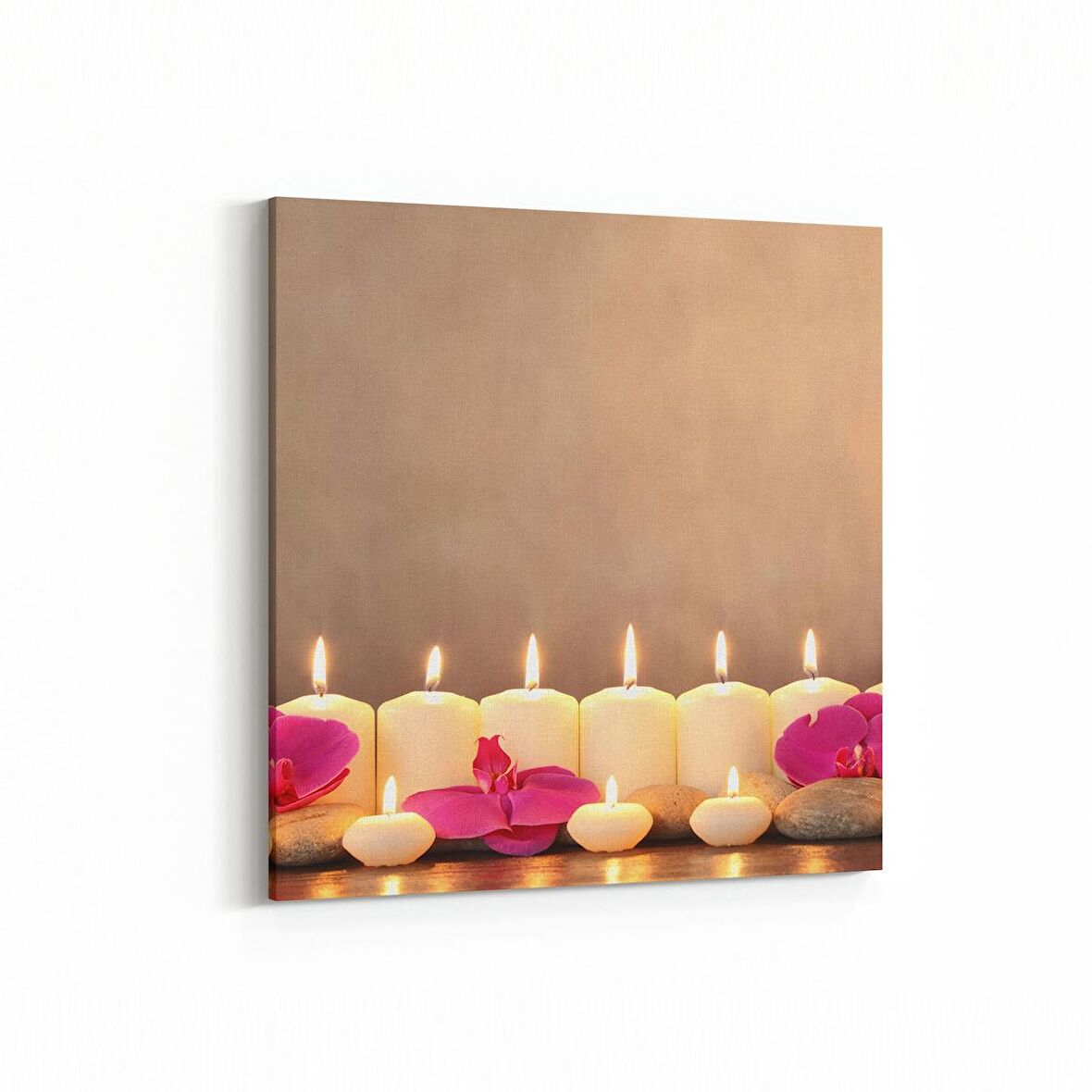 Olla 17038K Spa / Masaj Görseli Kare Kanvas Tablo (Ölçü: 25X25)