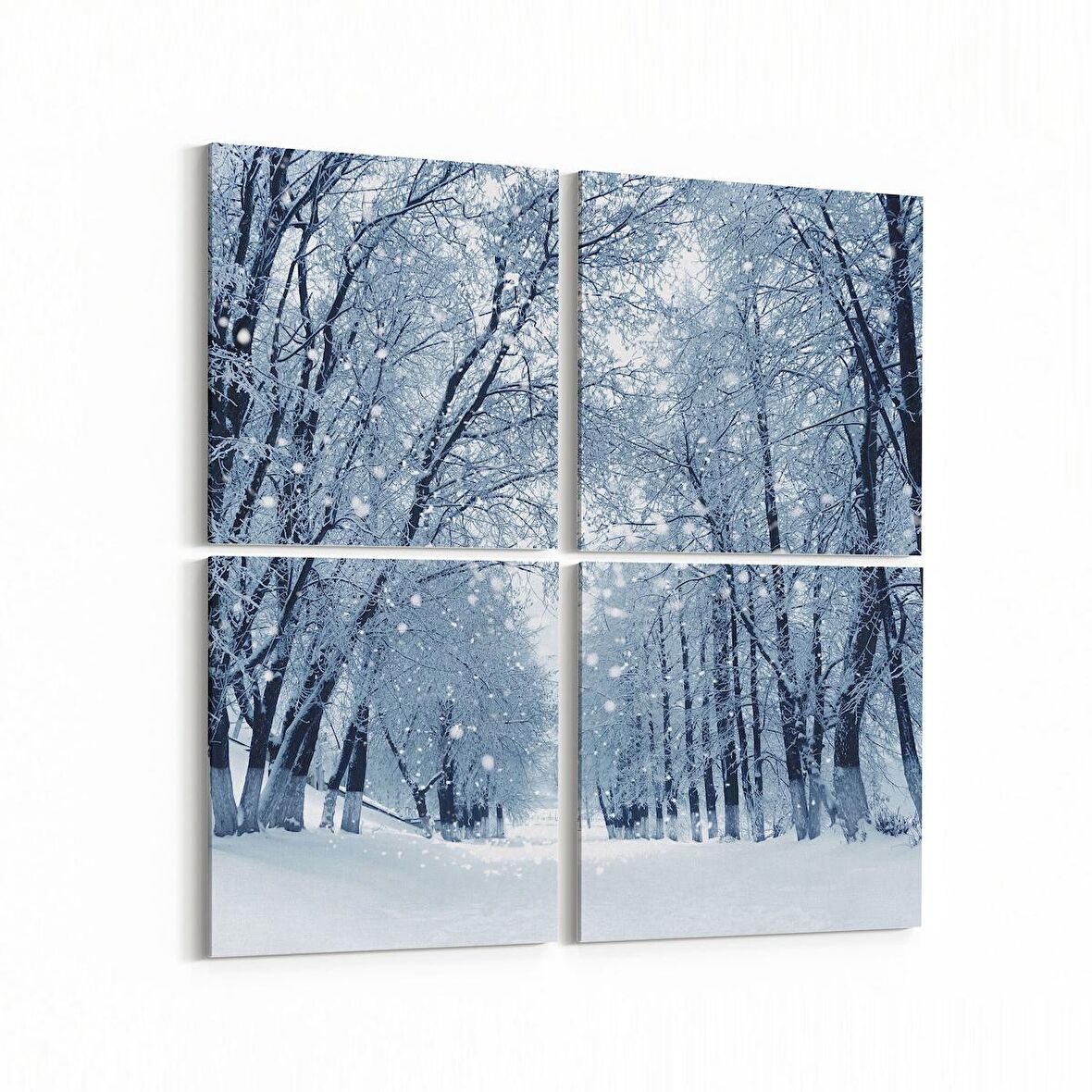 Olla 13590K4 Doğa / Manzara Görseli Kare 4'lü Kanvas Tablo (Ölçü: 145X145)