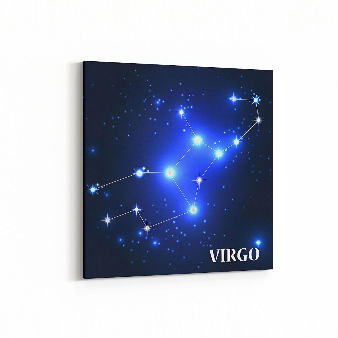 Olla 14743K Gece Gökyüzü Görseli Kare Kanvas Tablo (Ölçü: 25X25)