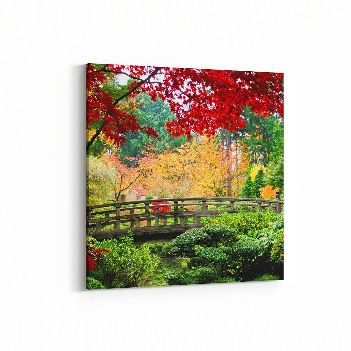 Olla 14447K Doğa / Manzara Görseli Kare Kanvas Tablo (Ölçü: 25X25)