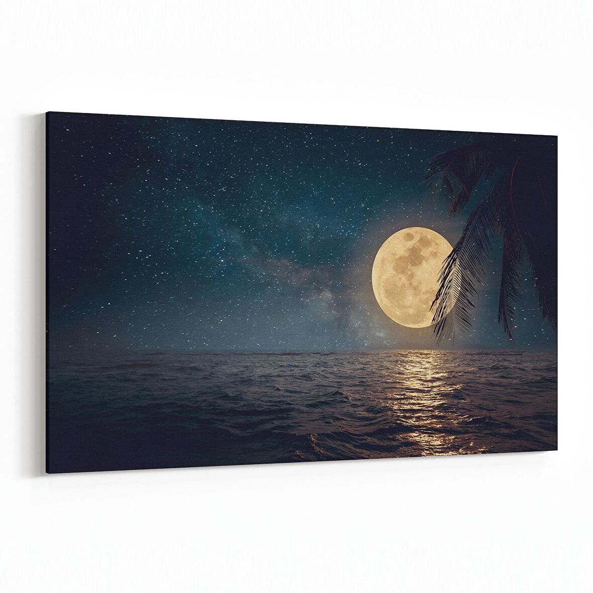 Olla 14827Y Gece Gökyüzü Görseli Yatay Kanvas Tablo (Ölçü: 30X20)