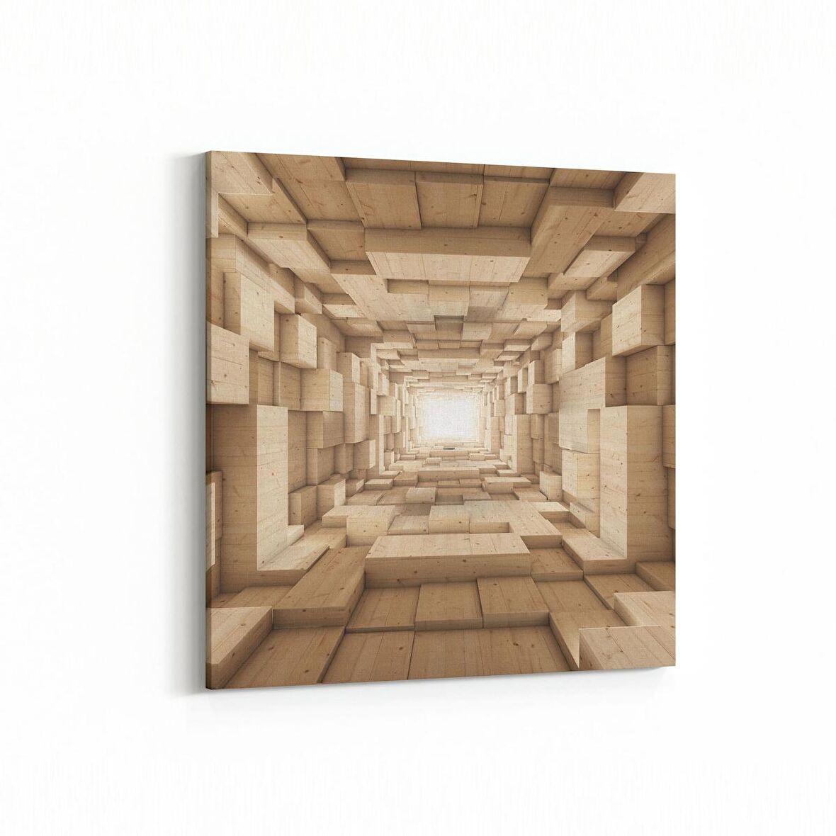 Olla 18344K Yapı Görseli Kare Kanvas Tablo (Ölçü: 30X30)