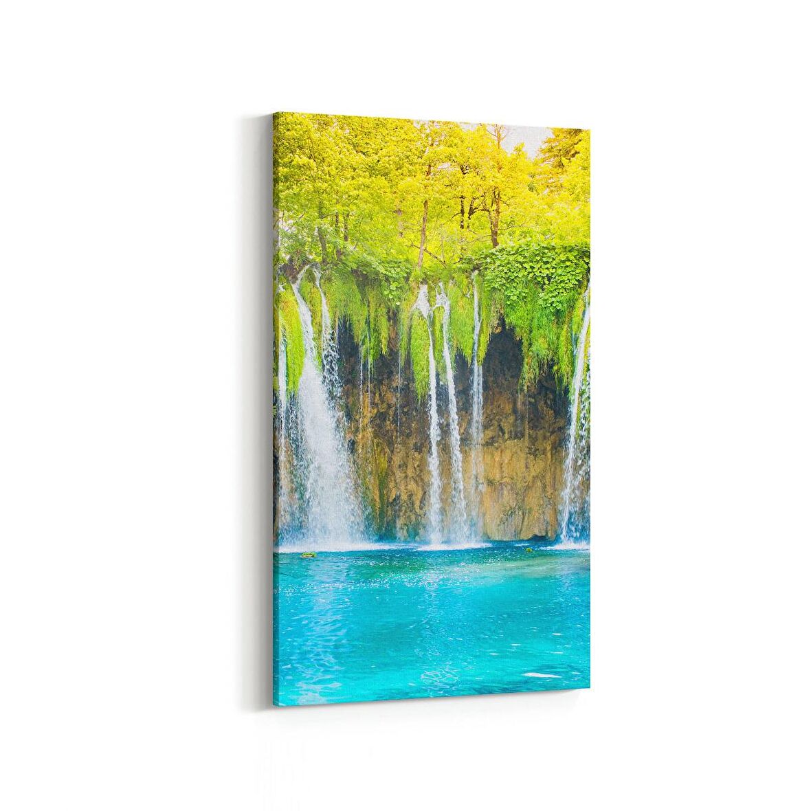 Olla 14076DD Doğa / Manzara Görseli Dikey Dar Kanvas Tablo (Ölçü: 60X120)