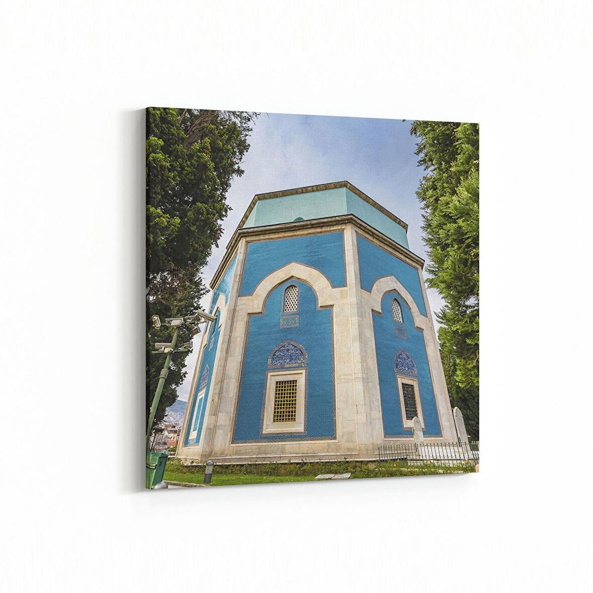 Olla 18946K Yapı Görseli Kare Kanvas Tablo (Ölçü: 40X40)