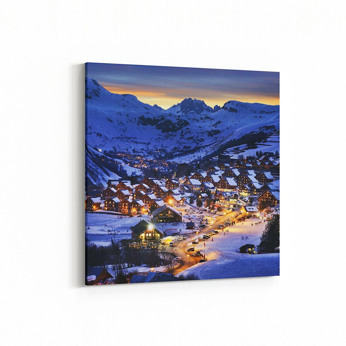 Olla 18329K Yapı Görseli Kare Kanvas Tablo (Ölçü: 30X30)