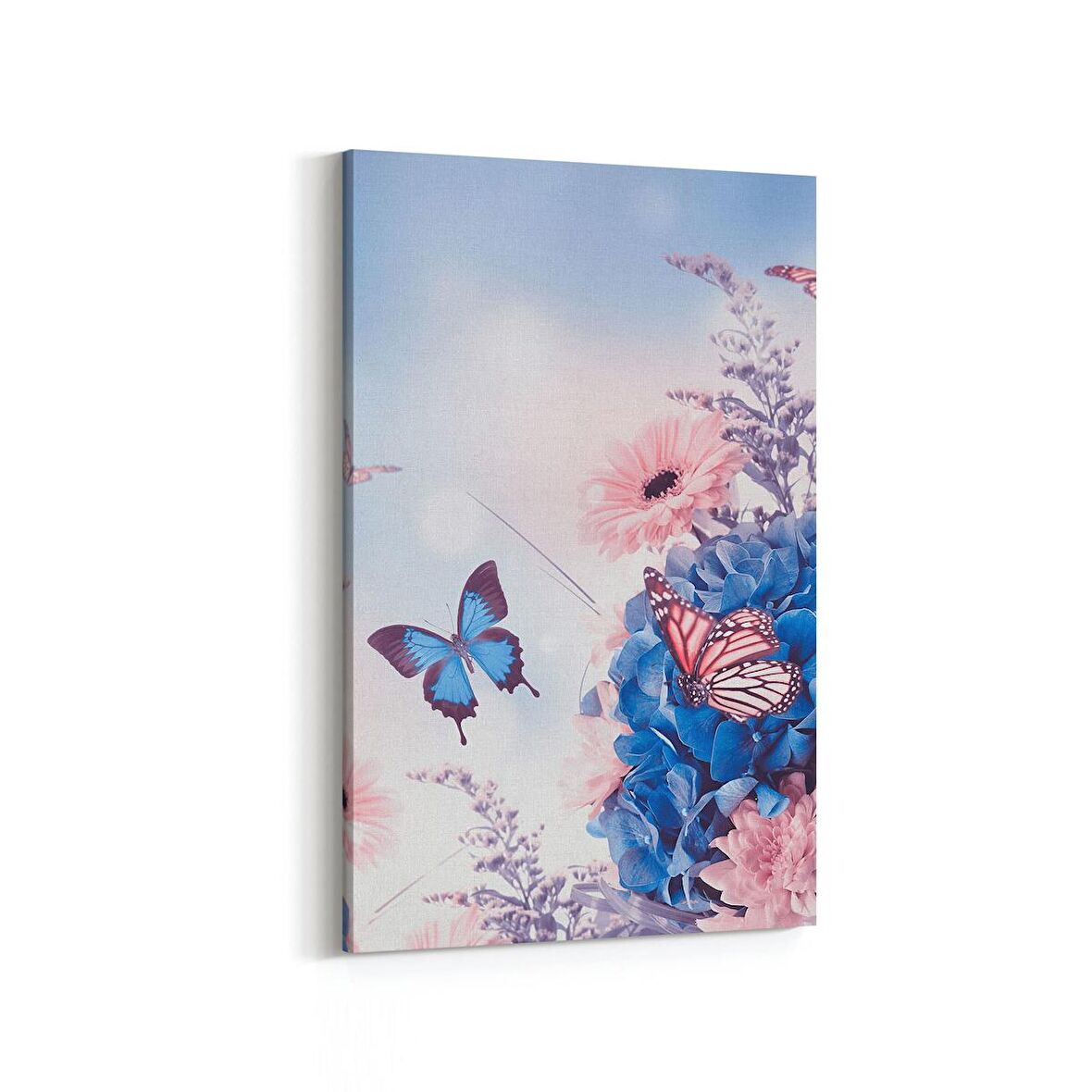 Olla 11706D Orkide Çiçek Görseli Dikey Kanvas Tablo (Ölçü: 100X150)