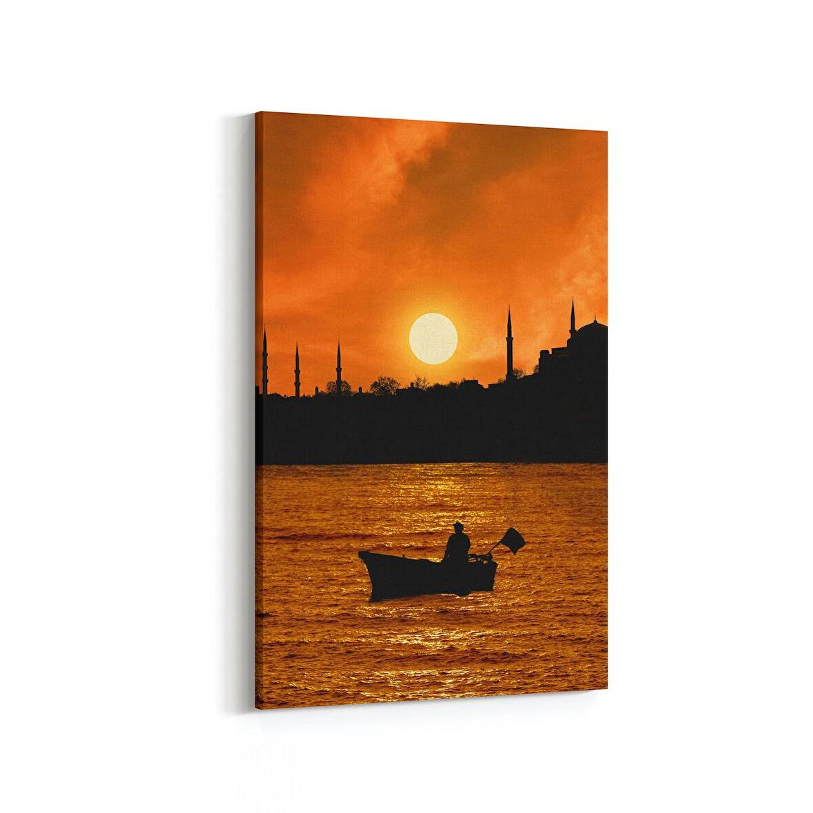 Olla 18584D Yapı Görseli Dikey Kanvas Tablo (Ölçü: 60X90)