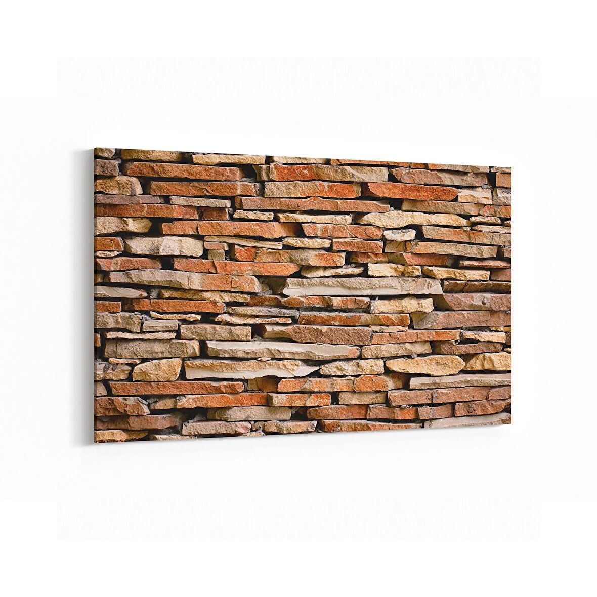 Olla 17470Y Taş / Tuğla Görseli Yatay Kanvas Tablo (Ölçü: 90X60)